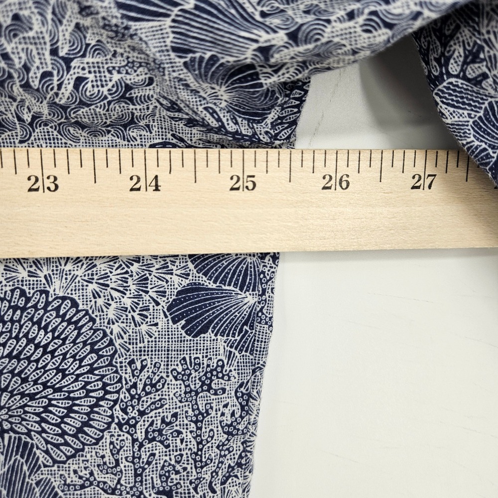 Tori Richard Shirt Mens Extra Large Button Good Reef Hawaiian Short Sleeve Blue - Picture 8 of 9